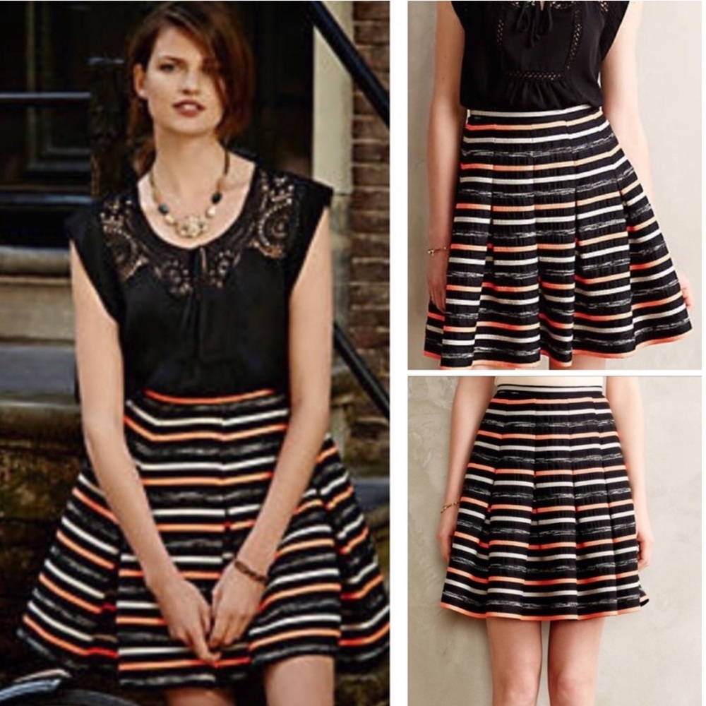 ANTHROPOLOGIE HD IN PARIS Striped Skirt - Picture 5 of 9